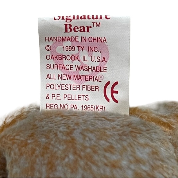 1999 Ty Signature Bear Beanie Babies Retired New With Tags  - TY042289 - Picture 6 of 6